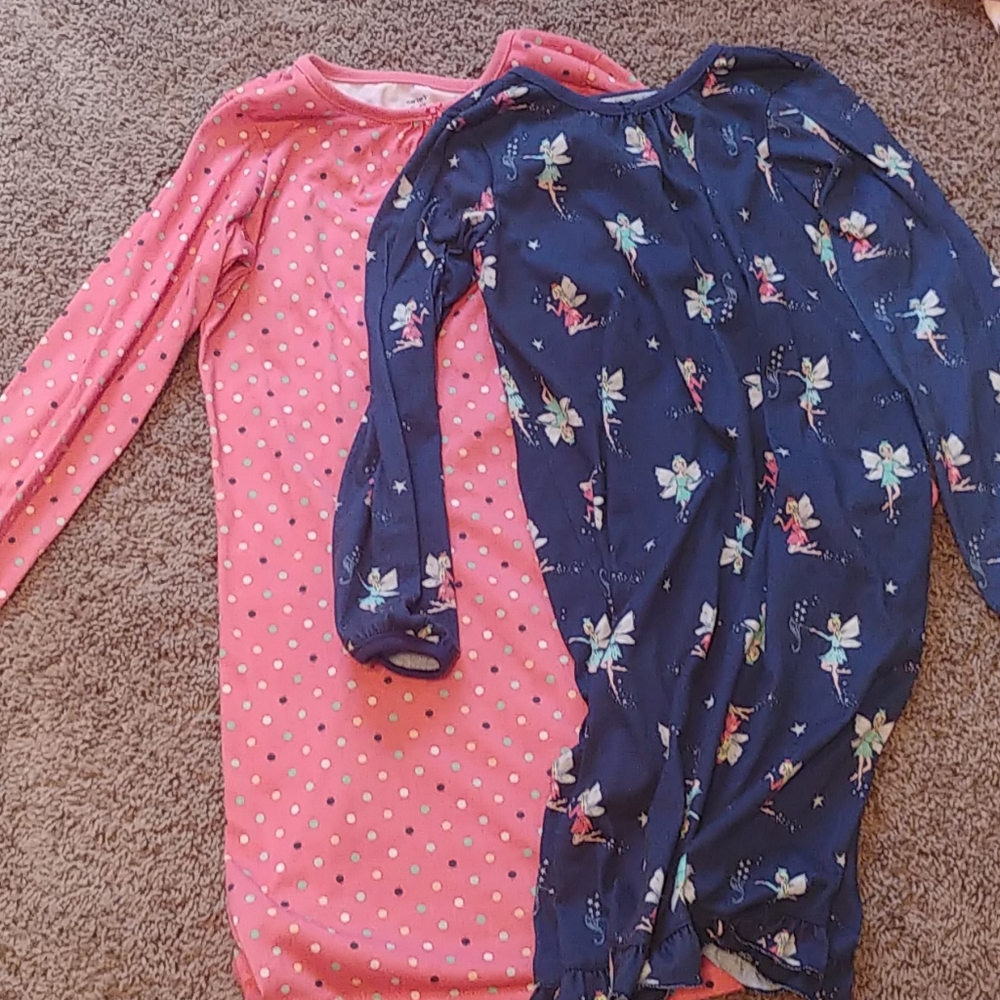 Pink polka dots and navy fairy pajama set